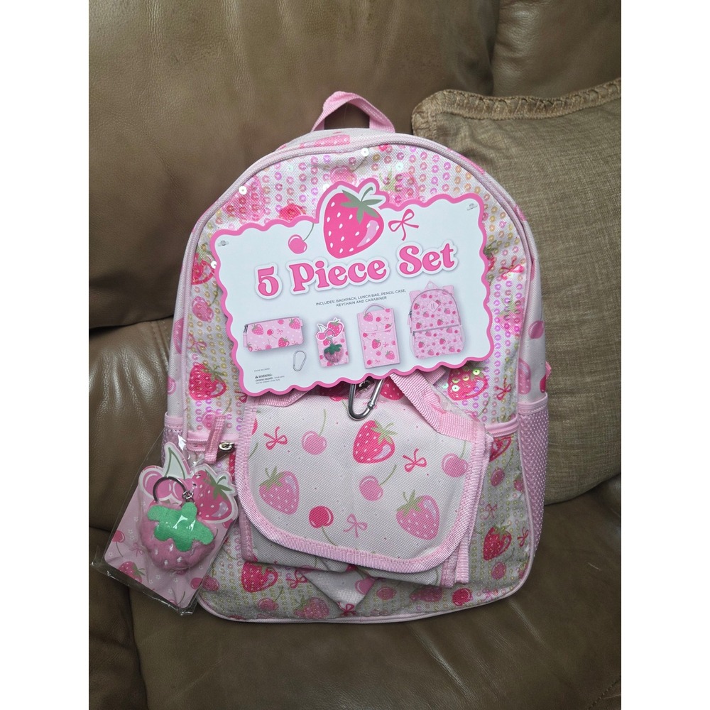 Strawberry Backpack 5 Set
